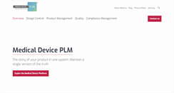Desktop Screenshot of medicaldevice-plm.com